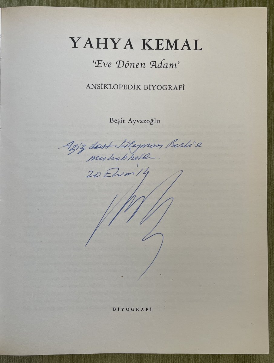 hattatberk's tweet image. Kütüphanemden: Yahya Kemal Ansiklopedisi…