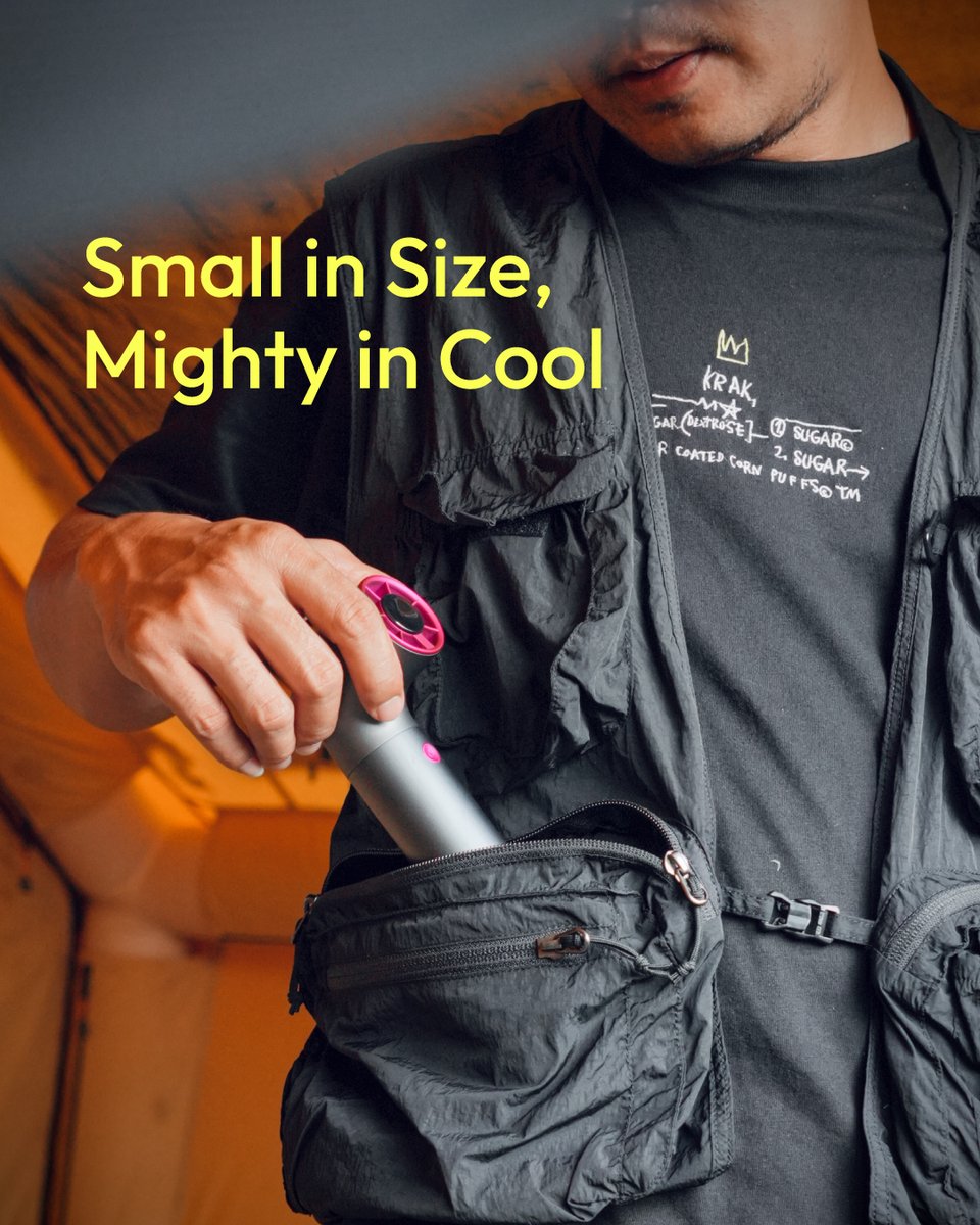 Don't let its size fool you! The #AecoolyAeroUltra is your pocket-sized powerhouse, ready to blast away heat and fatigue in an instant.

It's your personal cool-down hero, small enough to go anywhere but mighty enough to make a real difference. 
.

#staycool #minifan #handheldfan