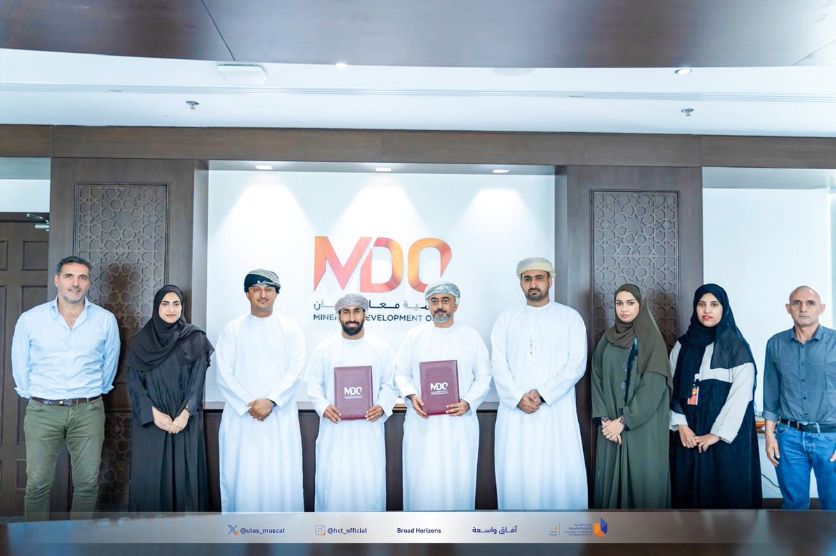 #يوتاس_مسقط

وقّعت جامعة التقنية والعلوم التطبيقية مذكرة تفاهم مع شركة معادن عُمان، بهدف دعم وتعزيز برنامج الماجستير التقني في هندسة عمليات التعدين، الذي يُعد الأول من نوعه في السلطنة.

#آفاق_واسعة
