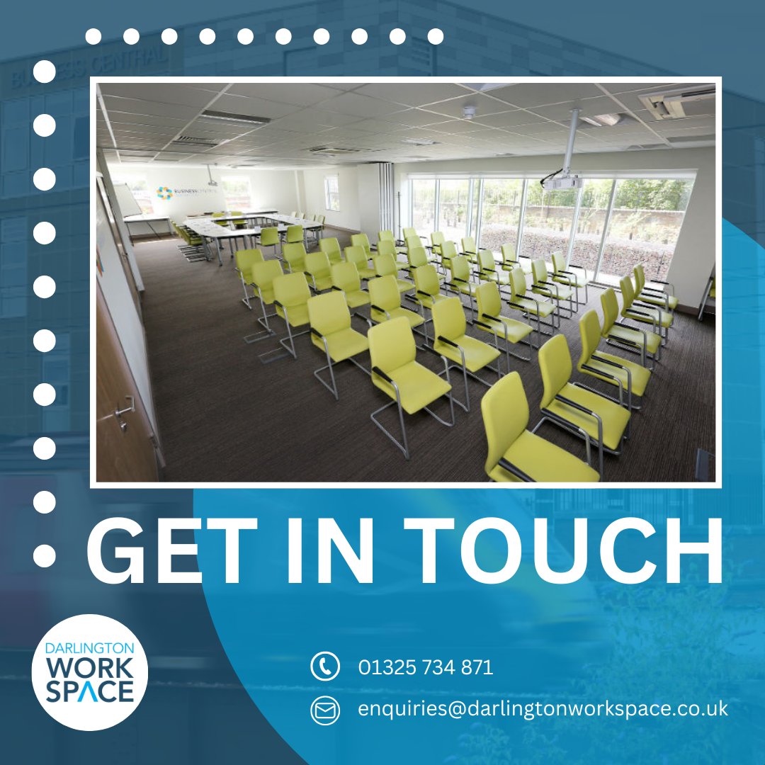 Are you looking for a professional working environment to take your next meeting to the next level? Darlington Workspace offers a variety of meeting rooms starting from £40 + VAT per hour 💼

Book your room now: pulse.ly/g1zgsfunyt

#meetingrooms #northeast #darlington