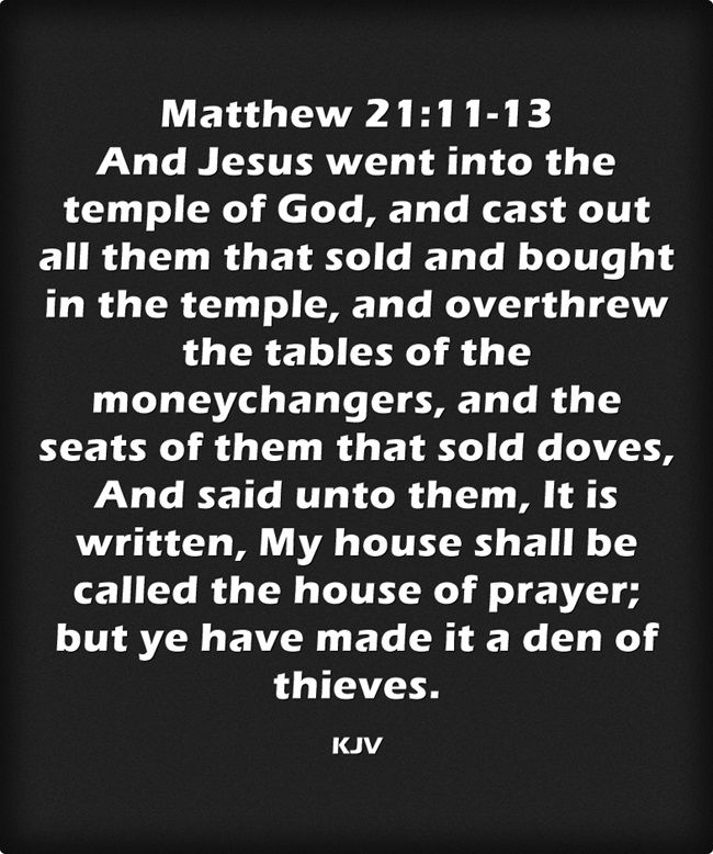 JoeInfluencer's tweet image. The Prophet's Corner
Church
The church is a house of prayer, not a place to make a political statement. God should be the center of attention in a house of worship. If Jesus had entered that church he would have expressed his righteous indignation against it.