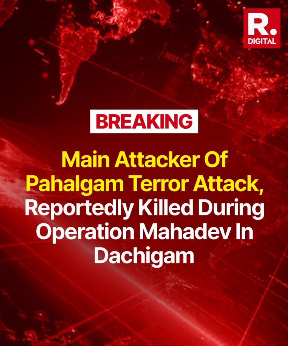 gankitca's tweet image. 🚨 Breaking
OPERATION MAHADEV
Three #PahalgamTerrorAttack #terrorists neutralised by Indian Army forces.
It fun watching discussion on #OperationSindoor in Lok Sabha Parliament.
Opposition can’t support it unable to deny it😂
#OperationMahadev
#PahalgamAttack