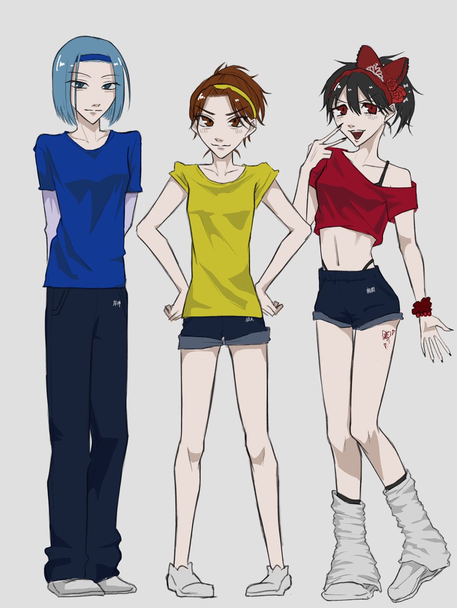 1ch15_g's tweet image. ※にょた
立ち絵みたいになってしまった、体育祭if