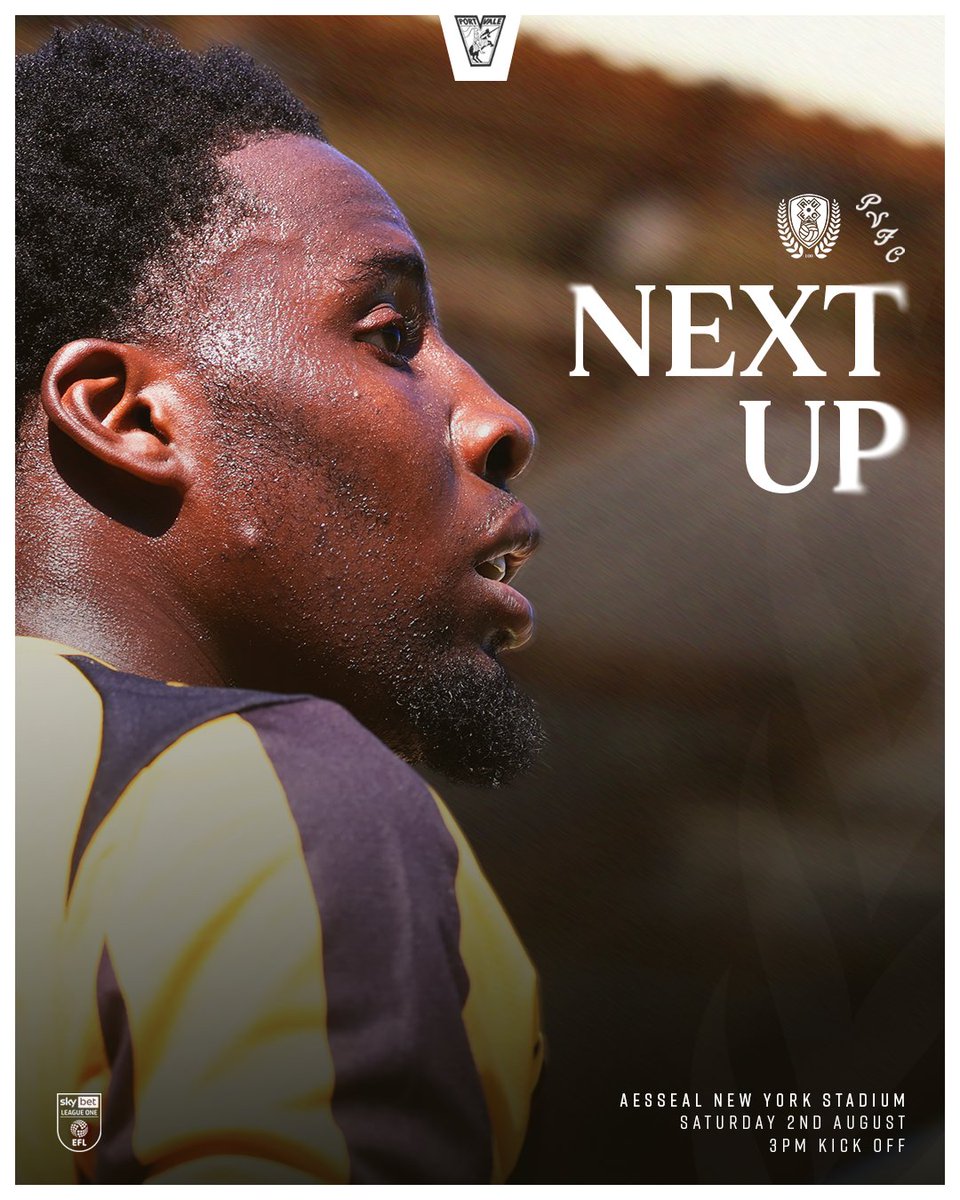 ⏭️ Next up for Darren Moore's Valiants, we kick off our Sky Bet League One campaign on the road against Rotherham United! 

#PVFC | #PVFC150