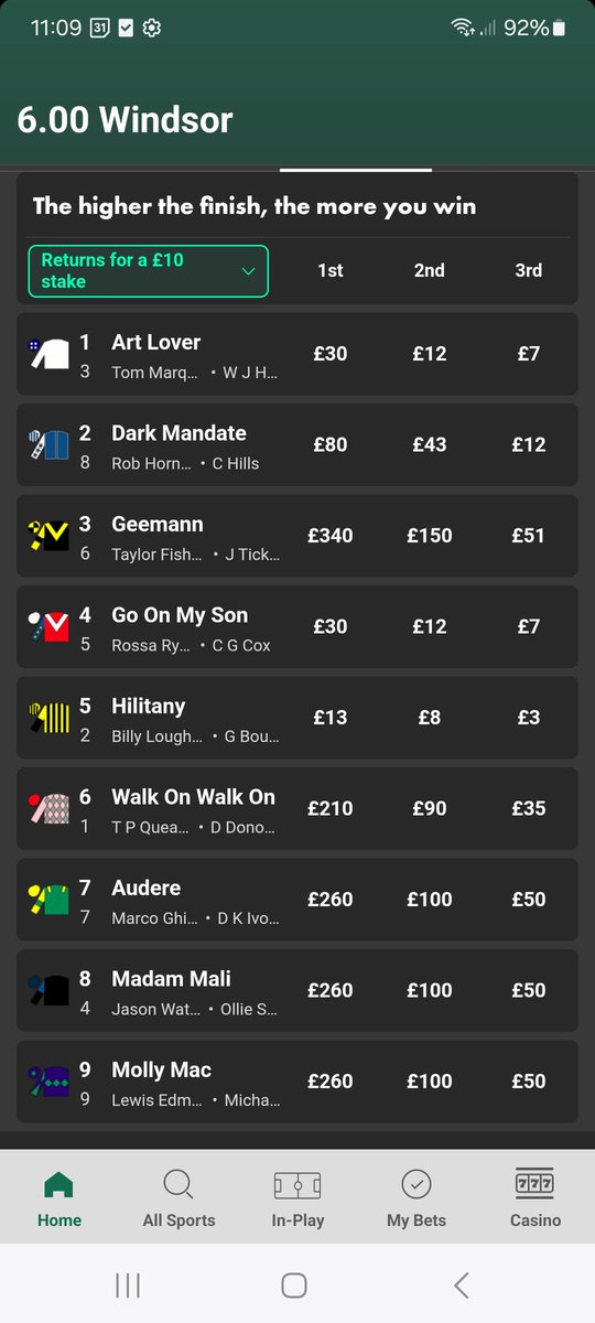 EnhancedOdds's tweet image. Say hello to Position Payout from Bet365 – a new way to bet on the horses! 🐎

Forget win or each-way – YOU pick the payout for finishing 1st, 2nd, 3rd or 4th!

We explain what its all about below 👇

whataretheodds.co.uk/how-to-use-pos…

18+ | #Ad | BeGambleAware