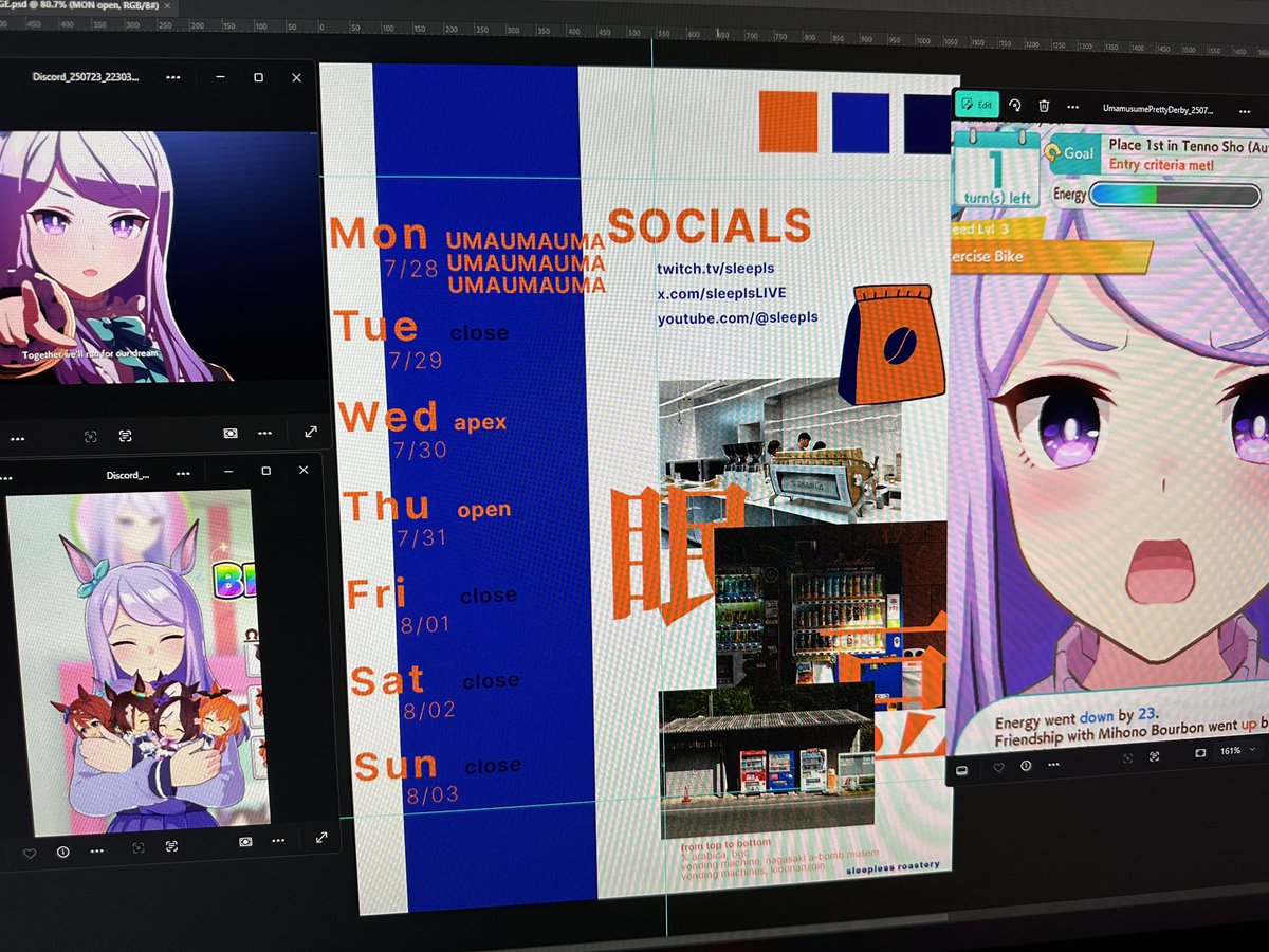 ☕» SLEEPLESS ROASTERY SCHEDULE 
⌚» 7/28 - 8/03

coming to u live from "walang net pota" city AAAAAA

stream later if net comes back but if it doesn't i'll see you guys tomorrow!! SAVE MEEEEEEE