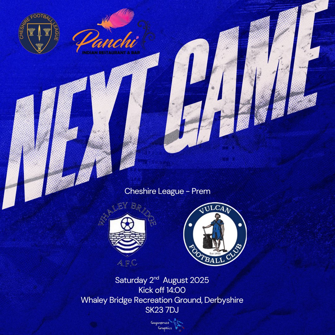 VulcanFC Gameday (@vulcanfcgameday) on Twitter photo The week ahead - the season kicks off 😍
Thursday 31st July 2025
Reserves - St Michaels Reserves (A) 6:45pm KO
Saturday 2nd August 2025
Firsts - Whaley Bridge (A) 2pm KO
We make the 74 mile round trip, our longest of the season, hopefully it'll be a good day!
<a href="/CheshireFL/">Cheshire Football League ⚽️</a> The week ahead - the season kicks off 😍
Thursday 31st July 2025
Reserves - St Michaels Reserves (A) 6:45pm KO
Saturday 2nd August 2025
Firsts - Whaley Bridge (A) 2pm KO
We make the 74 mile round trip, our longest of the season, hopefully it'll be a good day!
<a href="/CheshireFL/">Cheshire Football League ⚽️</a>