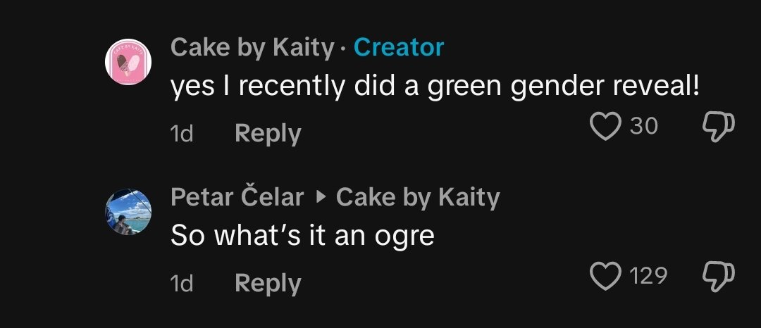 sylushugedick's tweet image. shreks baby gender reveal