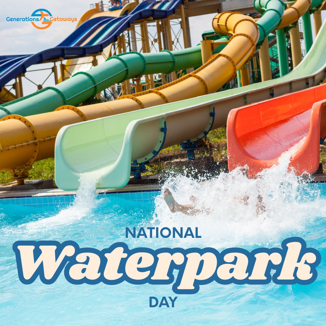 GenGetaways's tweet image. Make a splash this #NationalWaterparkDay! 🏄‍♂️ Whether you crave heart-pounding slides or lazy river relaxation, waterparks are the perfect way to cool off and create unforgettable memories. Which park is on your must-visit list? Let the adventures begin! #BookGenerations