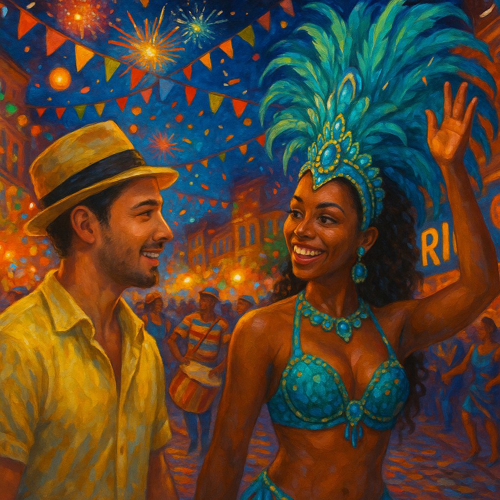 By chance, we meet here,
Carnival lights fill the sky—
A samba breeze calls,
In the streets, the drums echo,
Happenstance in Rio’s heart.

#vss365 #happenstance #writerLift