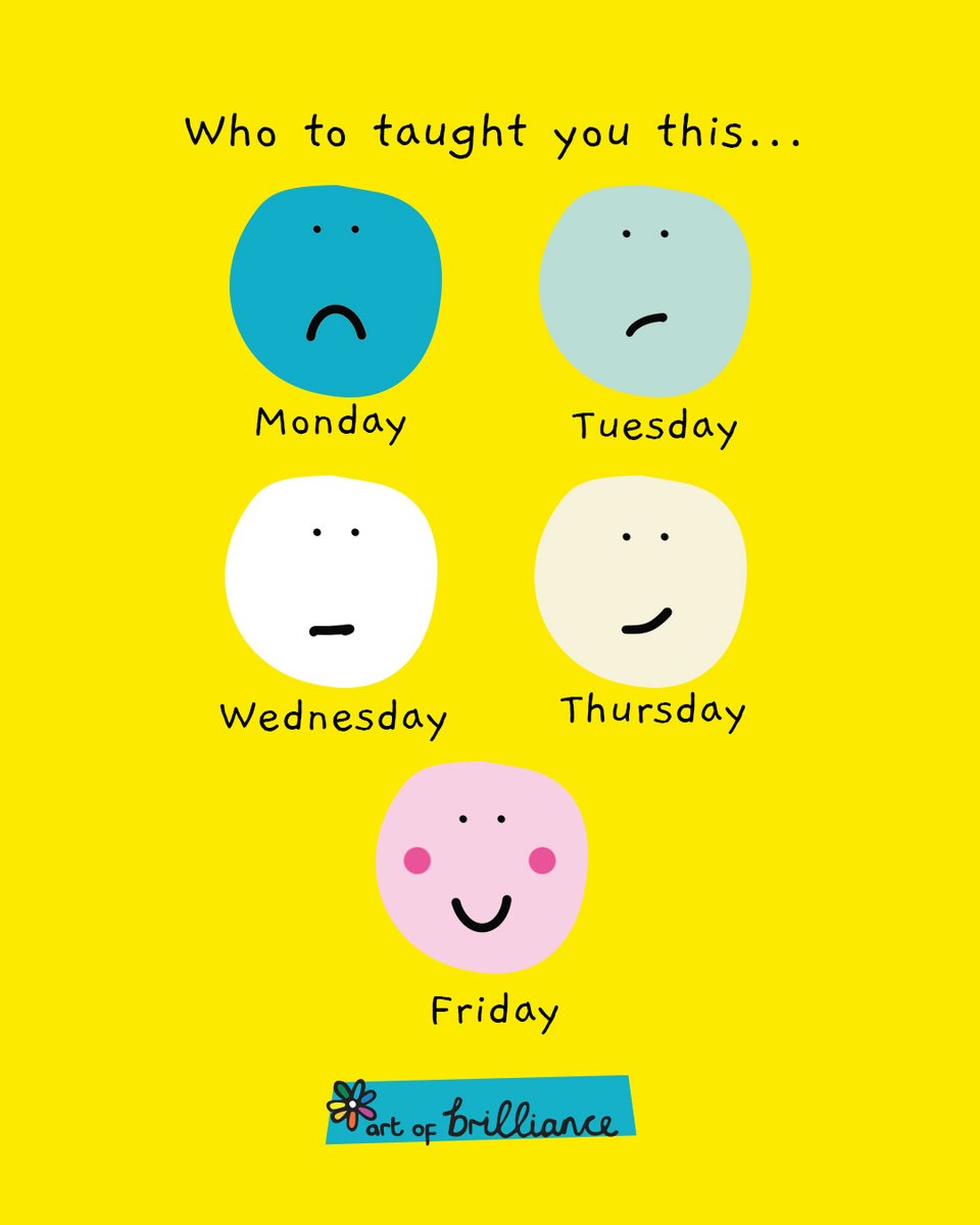 beingbrilliant's tweet image. We copy behaviours. It’s called ‘social learning’
But not all behaviours are worth copying. Sometimes it’s good to look around at societal habits and NOT fall into line
Fall in love with Mondays and you’ll stand out a mile!