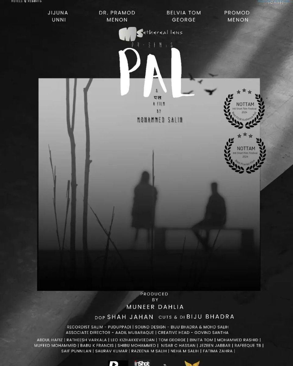 CinemaRareIN's tweet image. Malayalam short film #PalAndPal (2025) by #MohammedSalih, now streaming on #CSpace.

Ft. Jijuna Unni, Pramod Menon, Belvia Tom George and Promod Menon.