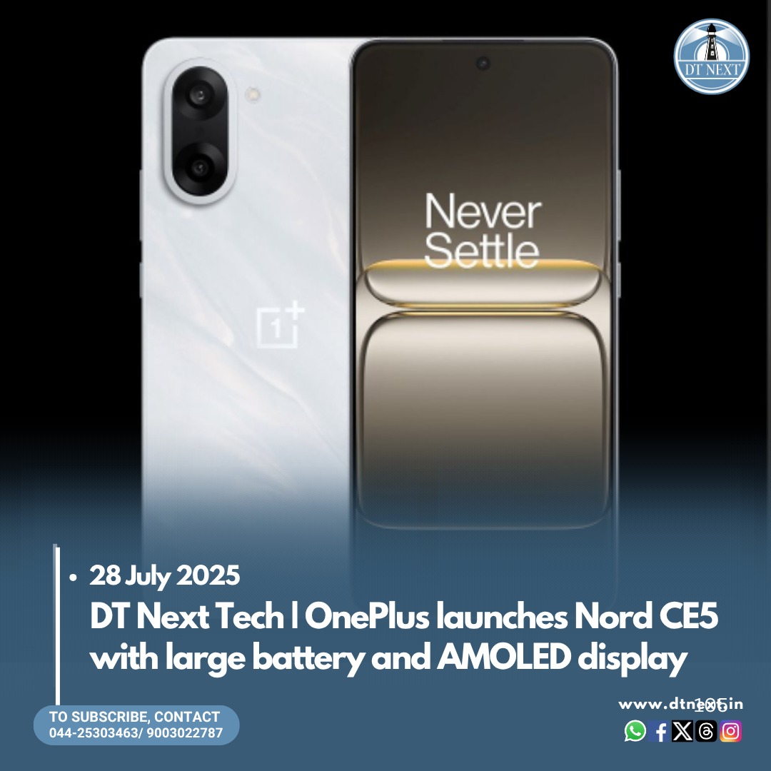 dt_next's tweet image. The #OnePlus #Nord CE5 in OnePlus Nord&apos;s core series stands true to the series&apos; key features with a trendy rear camera module and an impressive battery. It might be one of the best options under 25K. 

🖊️ASHWIN RAJAGOPALAN

dtnext.in/technology/dt-…

#DTNext #DTNextTech #TechReview
