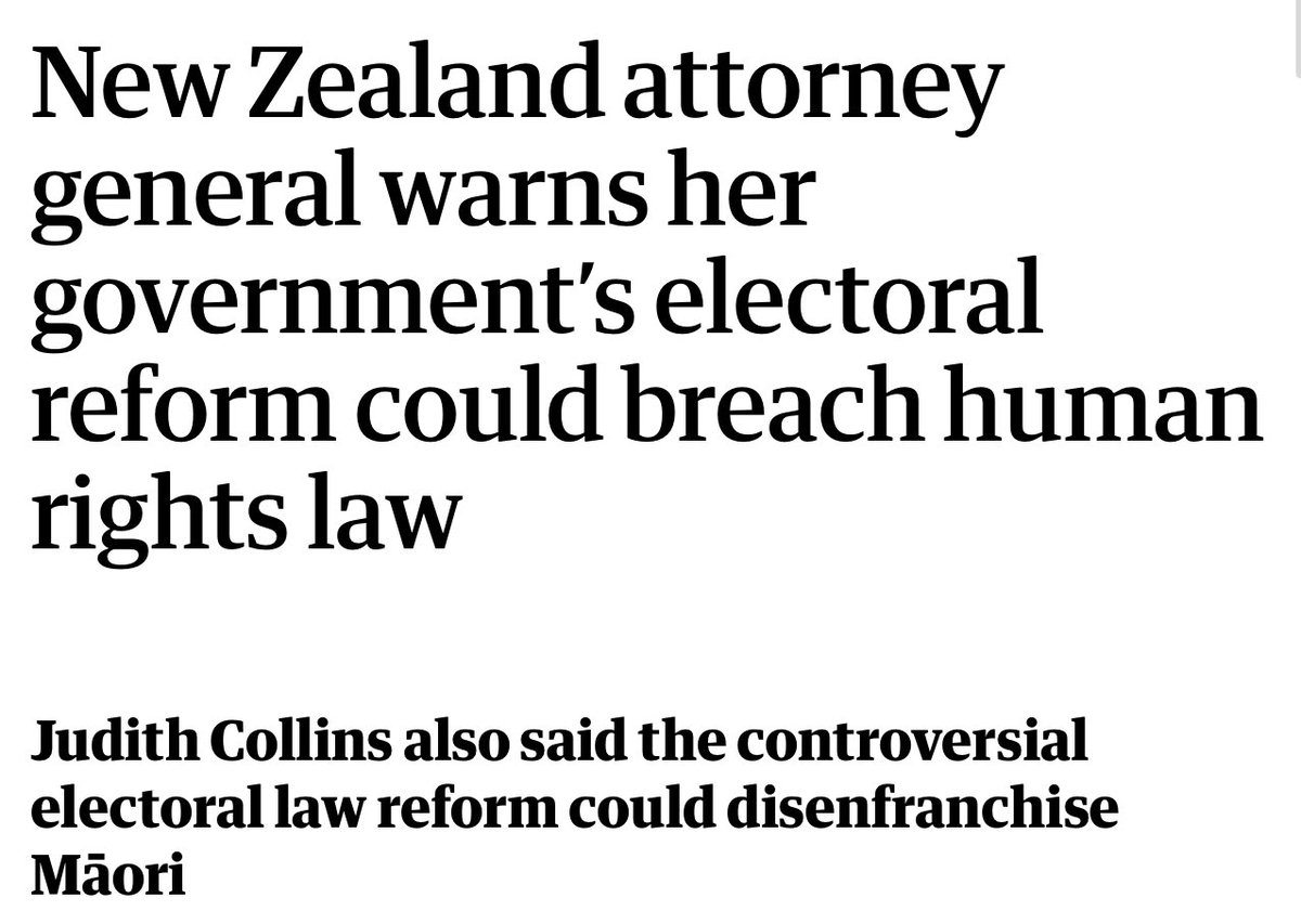 Rail_splitter1's tweet image. Trumpism is a disease more communicable and with a graver prognosis than COVID. In New Zealand, the right-wing government wants to disenfranchise many voters, especially the Māori. Prohibited: “giving food and drink to anyone within 100 m of a polling station.”
