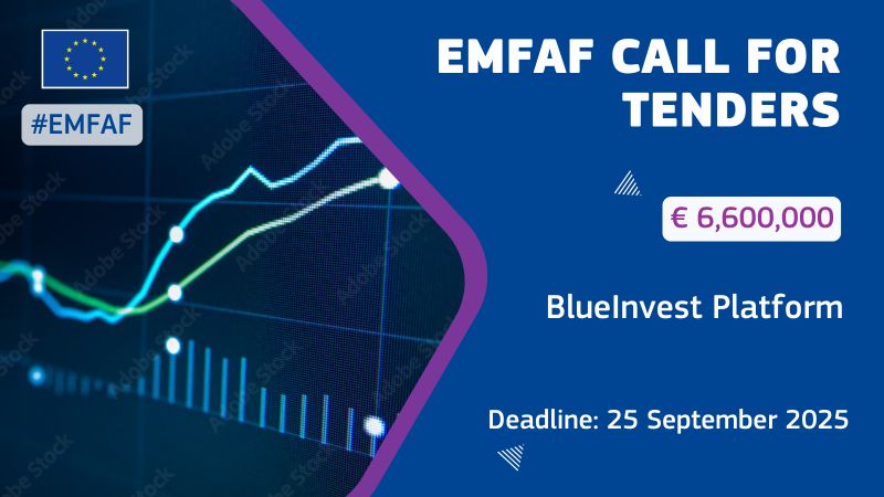 #EMFAF Tender Alert! The #EU seeks proposals to expand the #BlueInvest Platform, boosting innovation and investment in the sustainable #BlueEconomy🌊

Budget: €6.6 million | 48 months

🗓️ Deadline: 25 Sept '25
Info👉shorturl.at/GXmIz