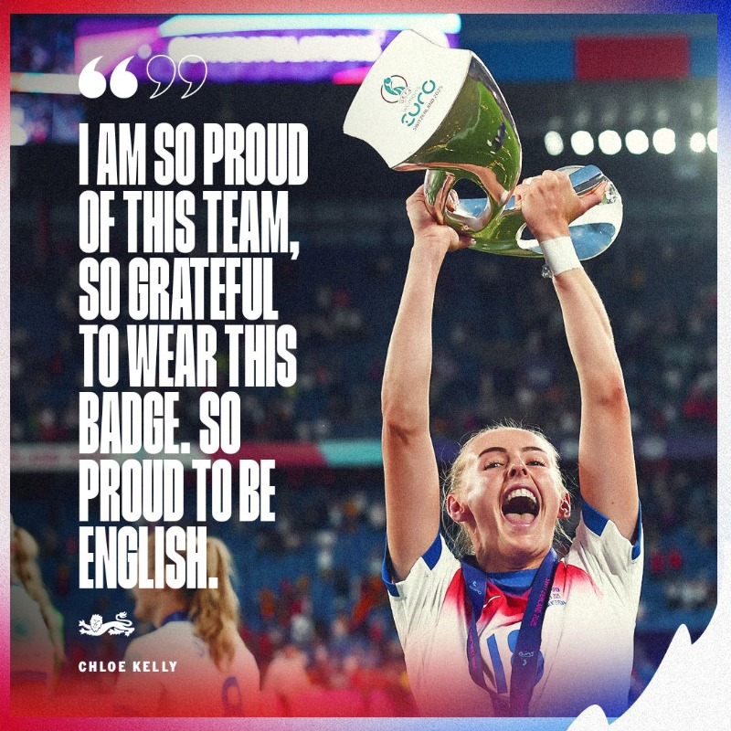 SW6Steve's tweet image. The voice of pride and common sense 

Chloe Kelly 🫡🇬🇧