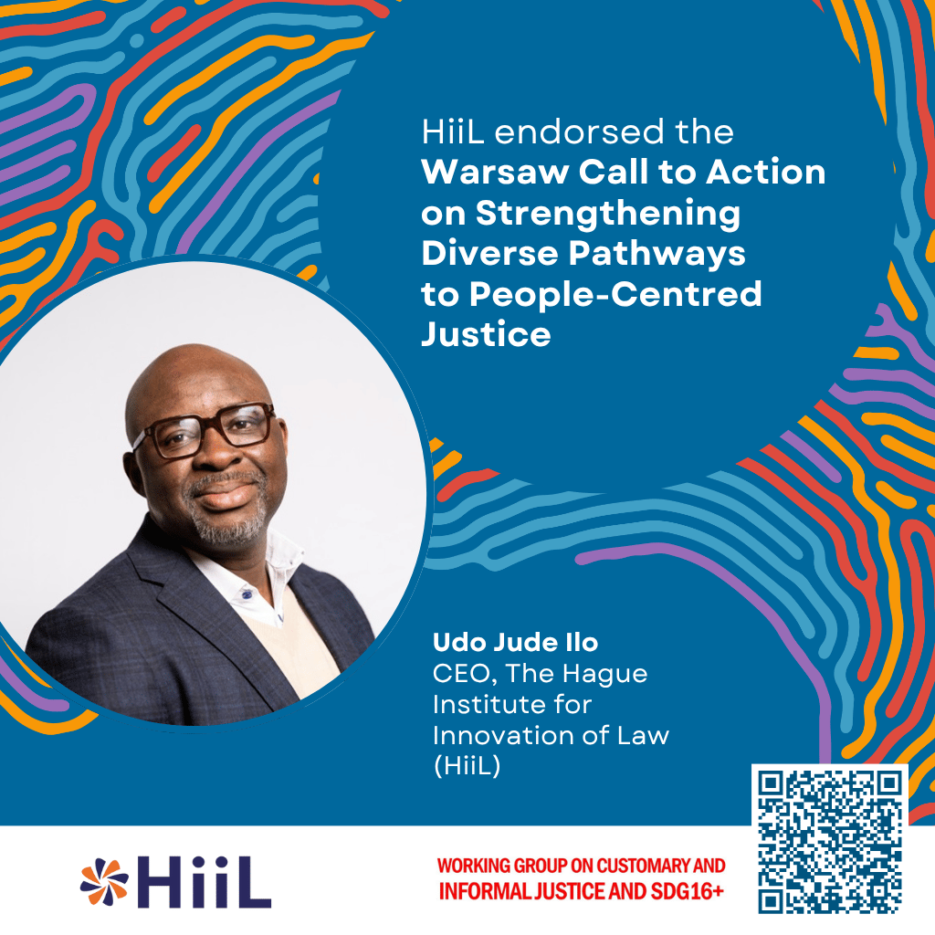 Justice systems must serve people! ⚖️ We proudly back the Warsaw Call to Action to strengthen customary &amp; community justice. These systems are faster, cheaper, trusted. A game-changer for #peoplecentredjustice! 
➡️  sdg16.plus/resources/call…