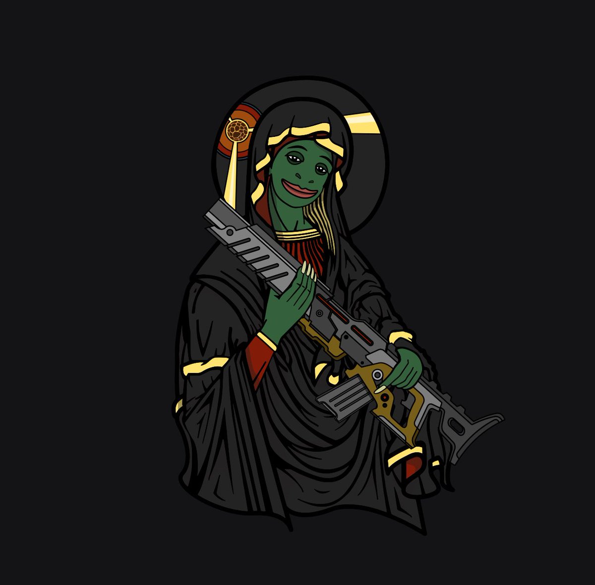 befethemad's tweet image. Ladies and gentlemen.
Saint Pepe of Lavaburg!
I’ve been blessed by @schmrypto ‘s incredible collection. Thank you legend.
Warning: this one’s dangerously hot.
