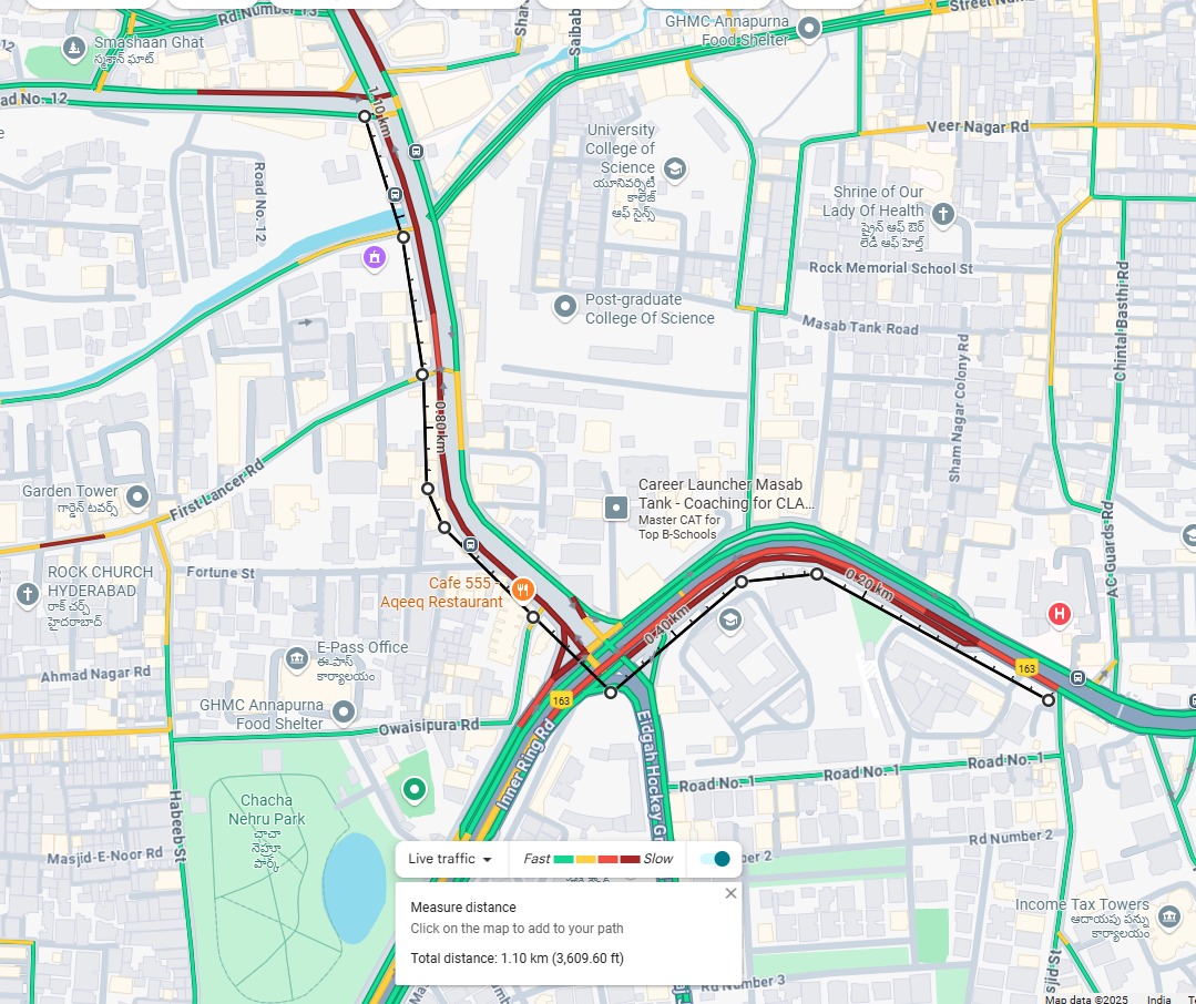 HYDTP's tweet image. #HYDTPinfo
#TrafficAlert
Due to heavy flow of traffic and peak hours, movements of vehicles are slow from Mahaveer Hospital, Masab Tank, Khaja Mansion towards Virinchi Hospital.
#TrafficUpdate