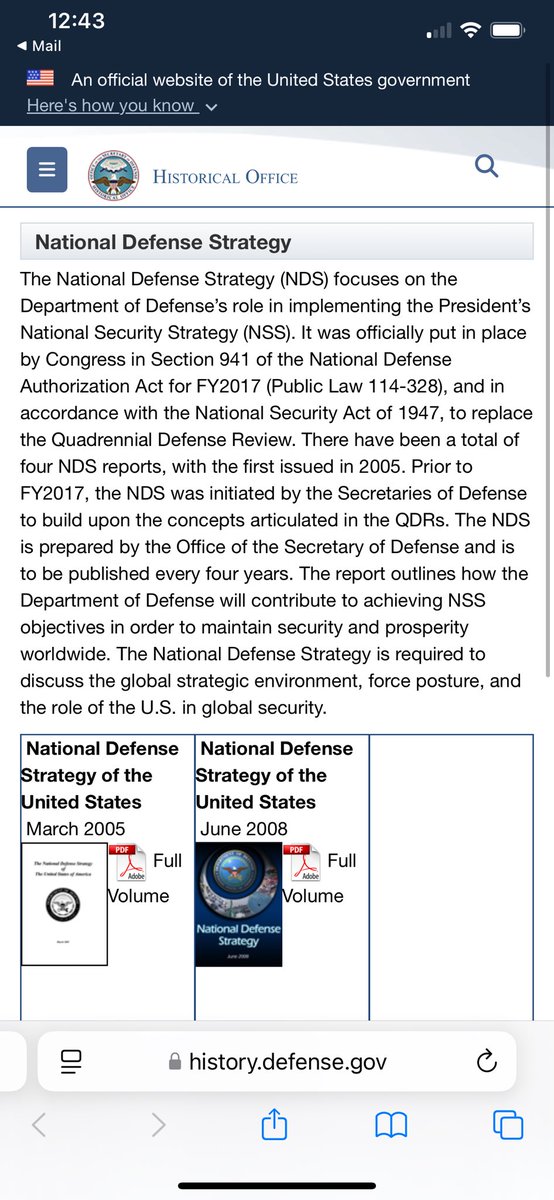 Derek Johnson (@rattletrap1776) on Twitter photo If someone simply knew what a National Defense Strategy is…
They’d find this and believe “Joe Biden” had one. 
👉🏻❌
Part Two in Comment Box 😁 If someone simply knew what a National Defense Strategy is…
They’d find this and believe “Joe Biden” had one. 
👉🏻❌
Part Two in Comment Box 😁