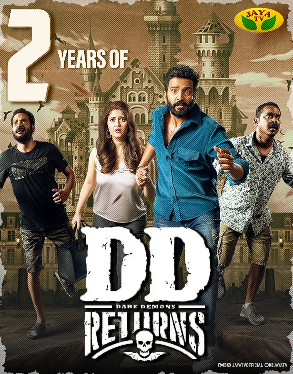 JayaTvOfficial's tweet image. 2 years of &quot;DD Returns&quot; 🔥❤️

#2yearsofddreturns #ddreturns #santhanam #tamilcinema #jayatv