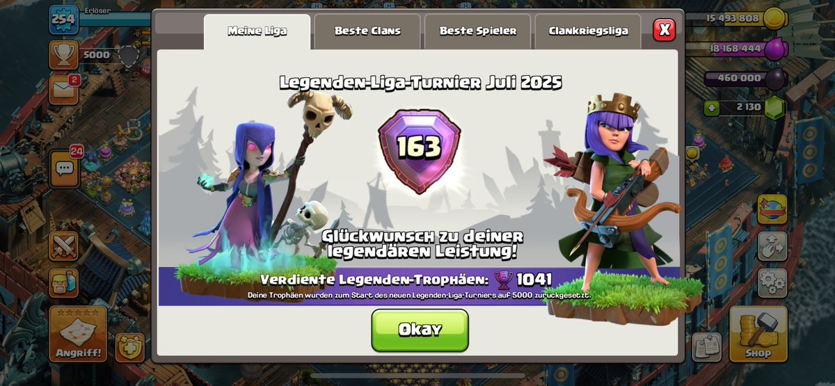 On last day I threw away the top 100 finish with 1 fail :( But it was still a pretty good season, big thank you again to <a href="/ClashWithWolfi/">Wolfiii</a> for his awesome Bases from the July subscription. 🔥🔥🔥