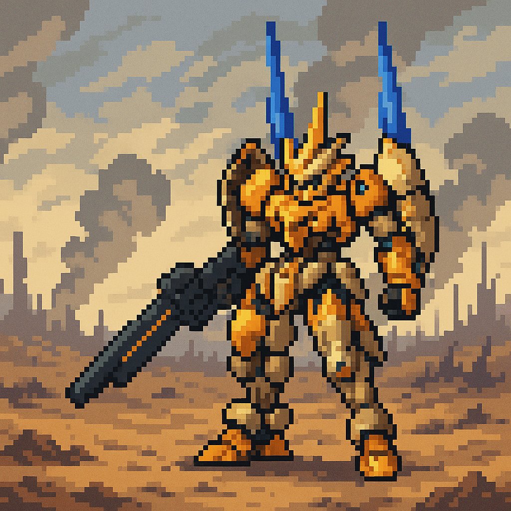 mokeudon39's tweet image. グレンマリオンのドット絵書いてーって言ったらGPTくんが描いてくれた！お前すげえな。
#AIイラスト