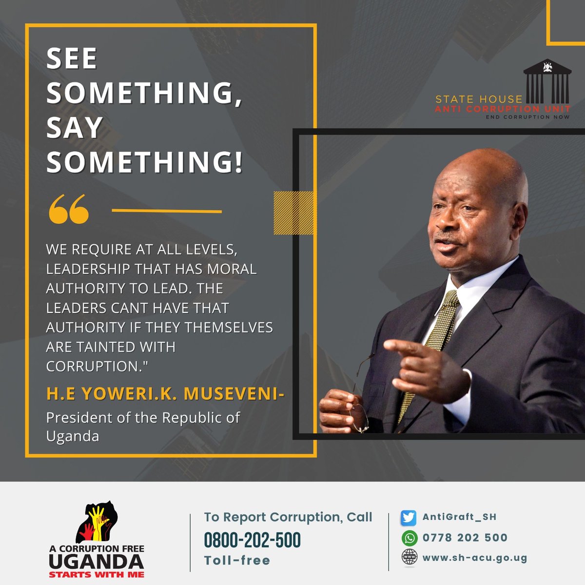 MARTINSUGARUG's tweet image. President Yoweri Museveni: Our country loses approximately Shs9.7 trillion annually due to corruption.
“This is not acceptable; corruption should be crushed and will be crushed,” 
#ExposeTheCorrupt