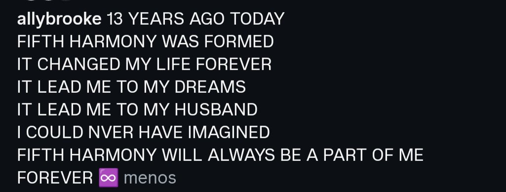 harmony7u7's tweet photo. Eres vida, Allyson. Te amamos, solecito.👑🤍
@AllyBrooke 

#13YearsOfFifthHarmony 

Siempre me identifiqué contigo.✨ https://t.co/NwVJnUl10s