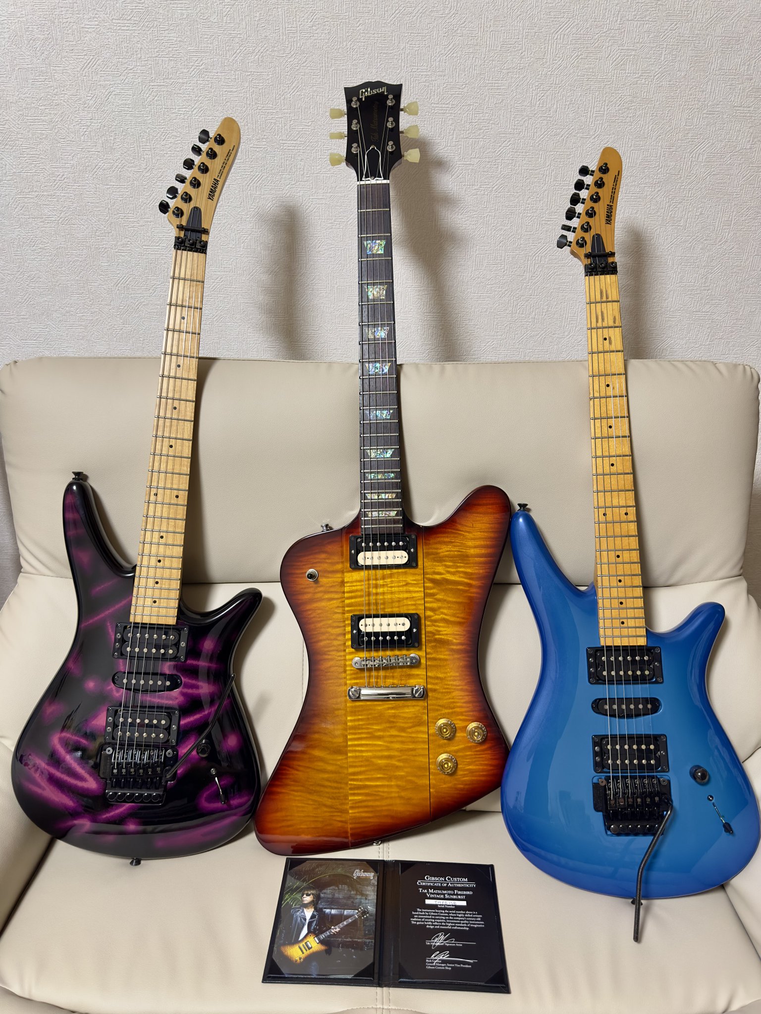 超希少品　松本孝弘さんのシグネイチャーモデル第１作目発売当時の店舗用ポスター B'z Official Website