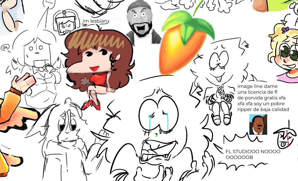 funkdotsf2_'s tweet image. Mi súper épico fanart de FL Studio
