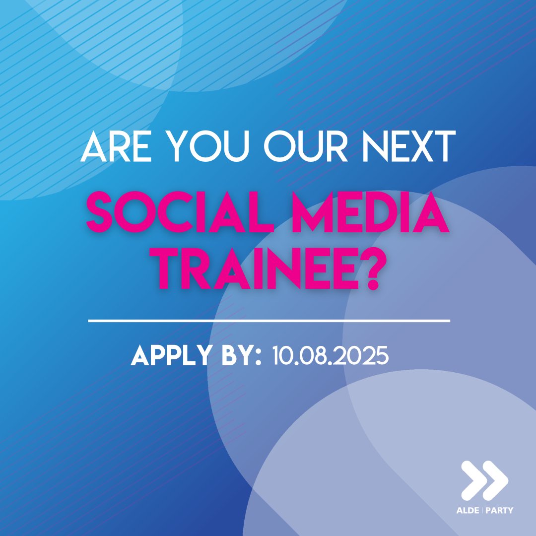 ALDEParty's tweet image. 📣 We're hiring! Are you passionate about social media, politics and liberal values?
💬📲 Join ALDE Party as our Social Media Trainee in Brussels! In this role, you’ll work at the heart of European politics and create engaging content for our platforms.
Apply now for this…