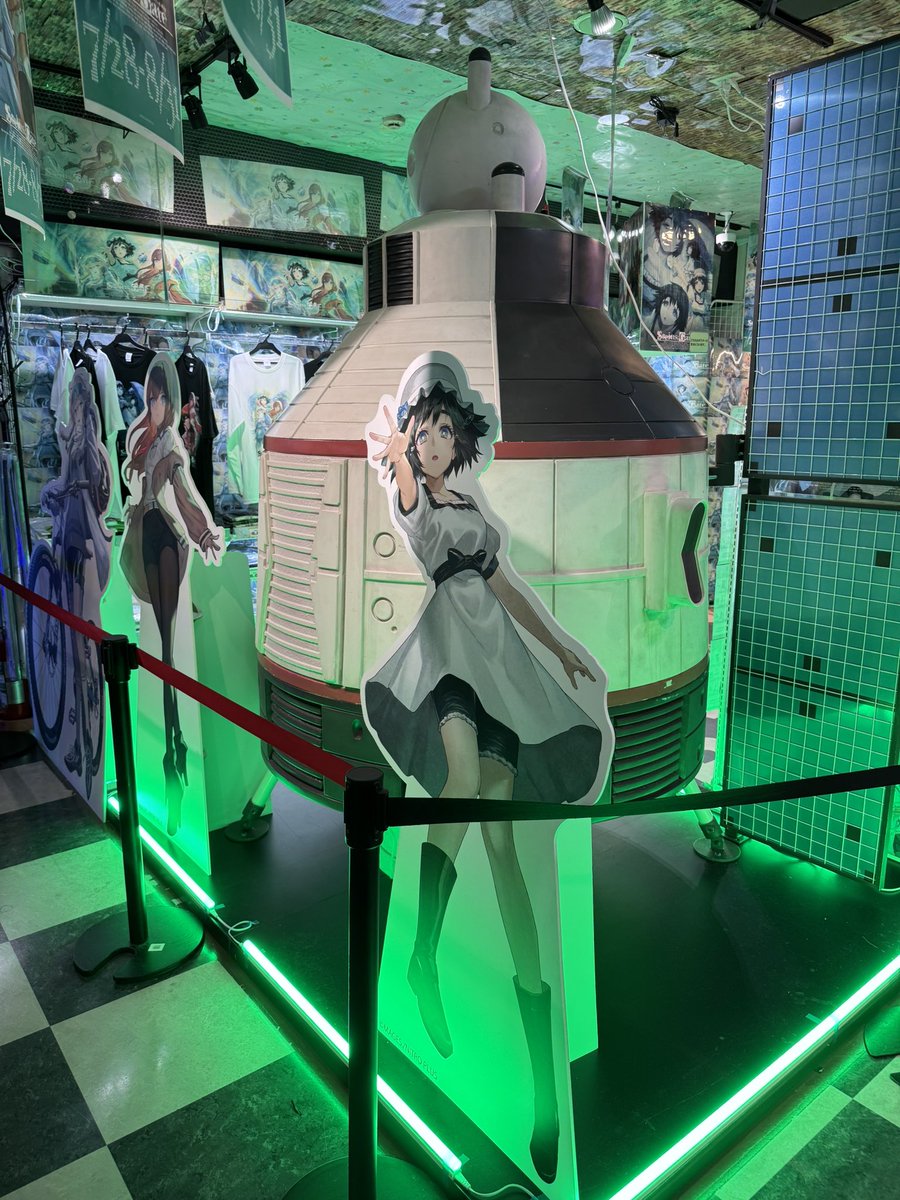 KeniTimes's tweet image. ほんとたまたま仕事でアキバ近くに来れたからシュタゲのポップアップストア寄ってみた！今晩はシュタゲ見ながら作業しよ