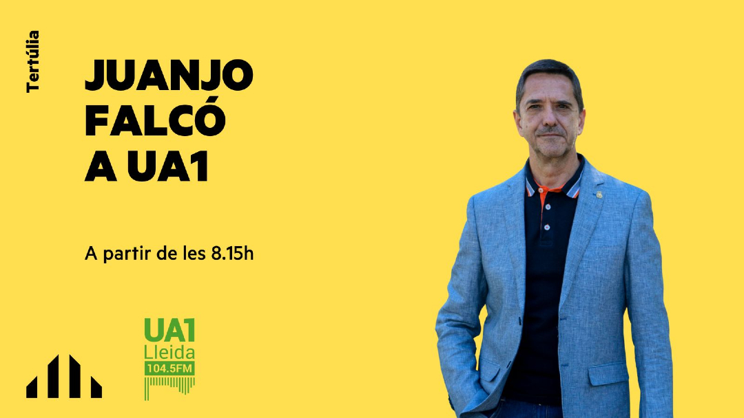 ERC a la Paeria #LaTevaLleida (@ercpaeria) on Twitter photo 🎙️ TERTÚLIA 🎙️
🙌 El portaveu adjunt <a href="/Juanjofalco/">Juanjo Falcó</a> participarà a la tertúlia d' <a href="/Ua1FM/">UA1 Lleida Ràdio</a>. ⏰ A partir de les 8.15 hores.
📻 En directe a ua1.cat o bé al 104.5 de la FM. 🎙️ TERTÚLIA 🎙️
🙌 El portaveu adjunt <a href="/Juanjofalco/">Juanjo Falcó</a> participarà a la tertúlia d' <a href="/Ua1FM/">UA1 Lleida Ràdio</a>. ⏰ A partir de les 8.15 hores.
📻 En directe a ua1.cat o bé al 104.5 de la FM.
