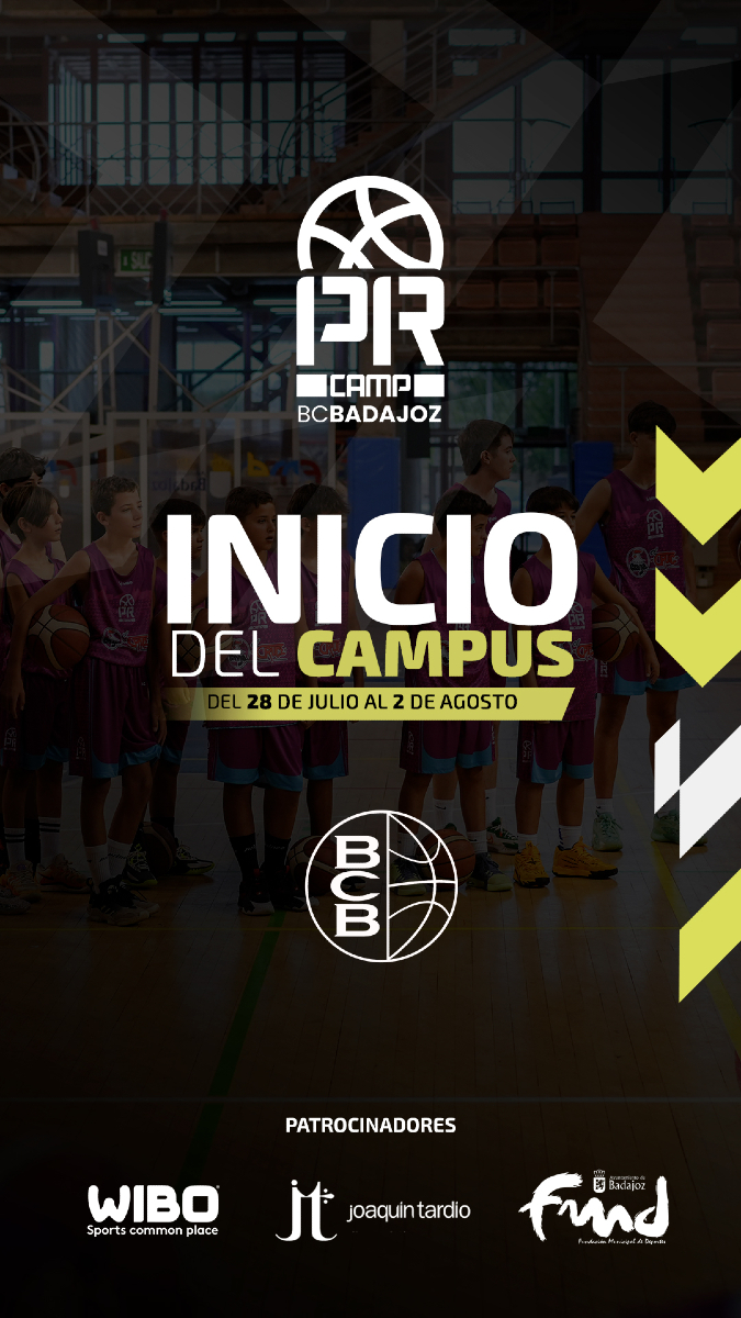 BCBBadajoz's tweet photo. ¡𝗔𝗿𝗿𝗮𝗻𝗰𝗮 𝗲𝗹 𝗣𝗥 𝗖𝗮𝗺𝗽 𝗕𝗖𝗕 𝟮𝟬𝟮𝟱!
➡️Unos 65 jugadores participarán en la segunda edición del Campus Paco Redondo BCB.
🏀 Desde este lunes y hasta el sábado, baloncesto de alto rendimiento en Badajoz.
¡A por todas!
#Badajoz #PRCamp https://t.co/uLbVeBXaU7