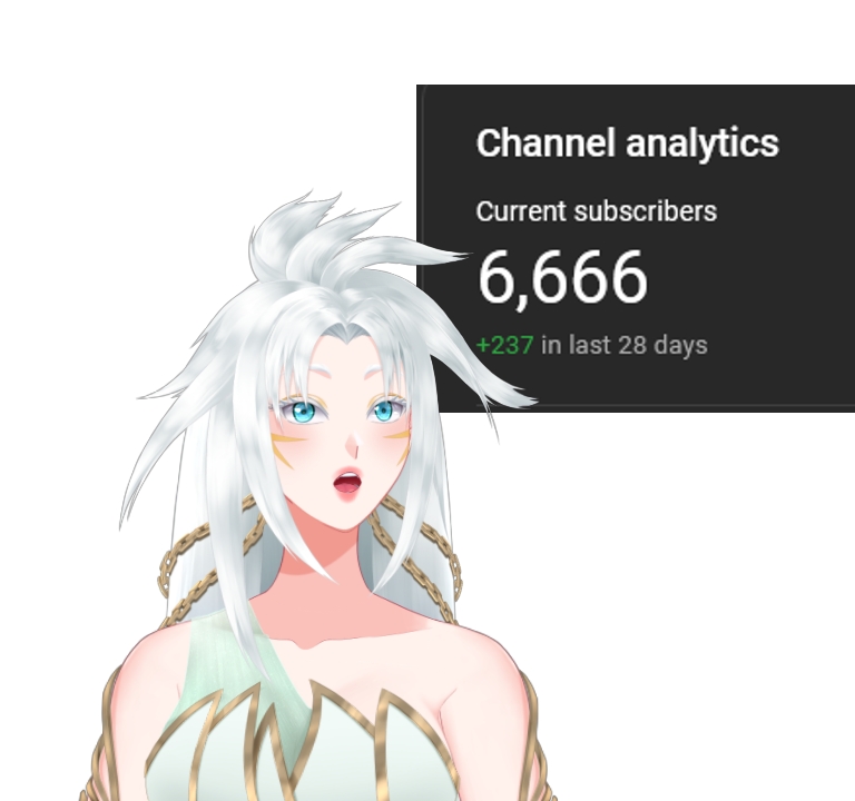 we hit the devil's number!

also, welcome to all the new folks today, I alternate between my banshee VTuber form and possessing a human fleshbag depending on the day. But at my core I'm just someone who loves music! 🎵