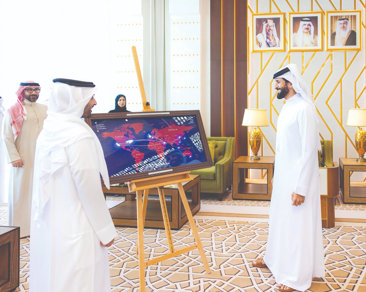 GDNonline's tweet image. His Majesty King Hamad’s representative for humanitarian work and youth affairs and Supreme Council for Youth and Sports (SCYS) chairman Shaikh Nasser bin Hamad Al Khalifa attended the official launch of the Academic Excellence Authority.

SCYS secretary general Aymen Almoayyed,…