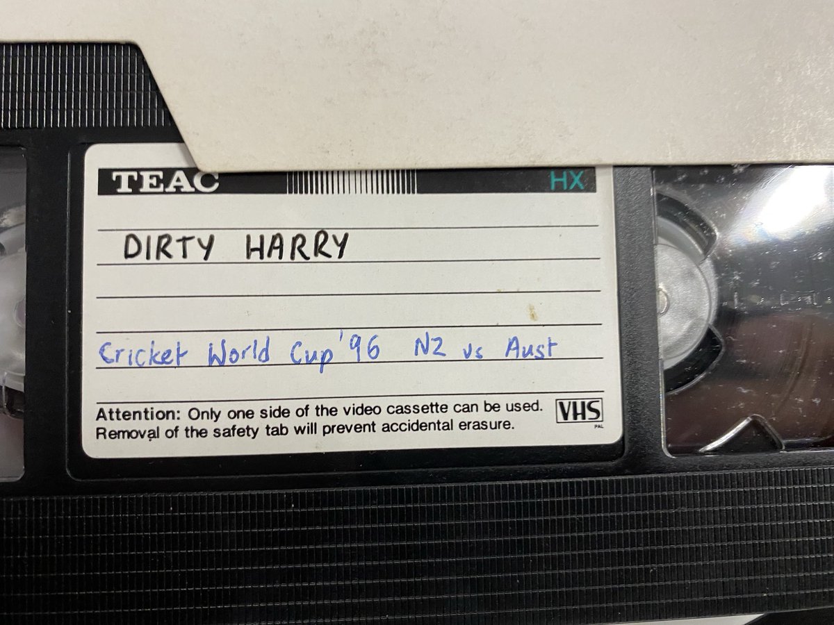 mikeburgess99's tweet photo. My young colleague ⁦@nathanlimm_⁩ quite impressed with my VHS collection (destined for bin). 

These, the pick of the bunch. (That was a great CWC SF).
Ah, blank tapes, the good ol’ days. https://t.co/LyV9JN2X0v