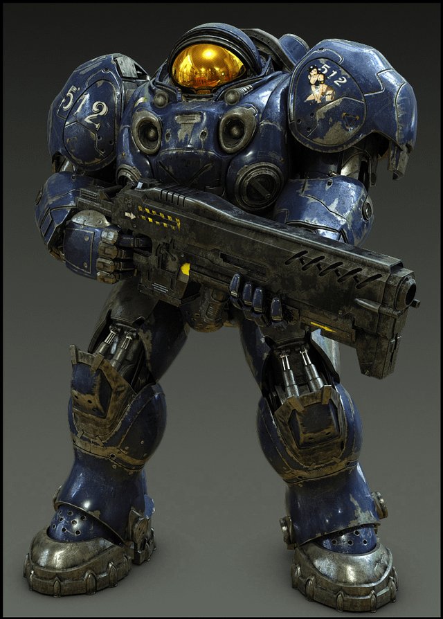 DecebalStalin's tweet image. You know now that I think about it the new Votan robot models look like StarCraft marines.