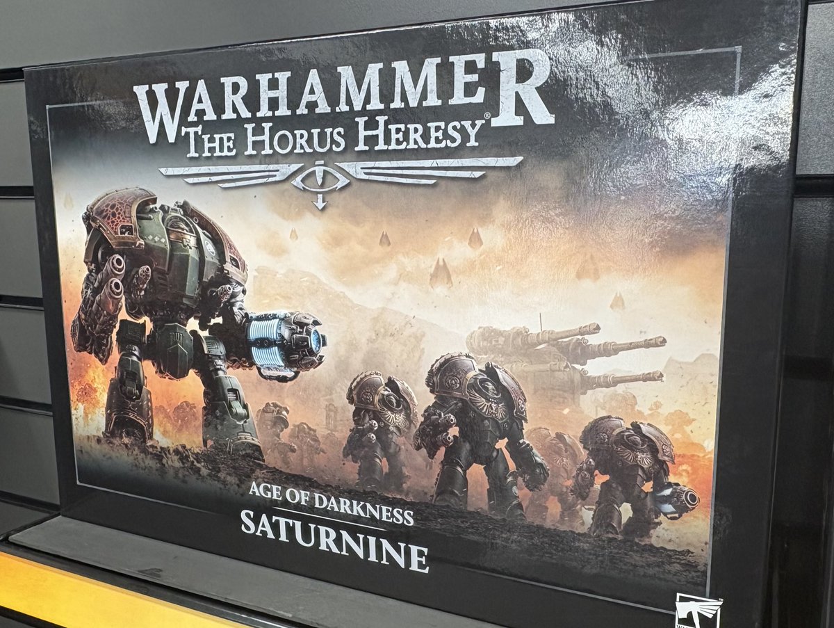 Warhammerjim's tweet image. 後半戦だー❗️

サタナイン箱の残数残りわずか‼️

店頭でゲットしたい場合はお早めに💨