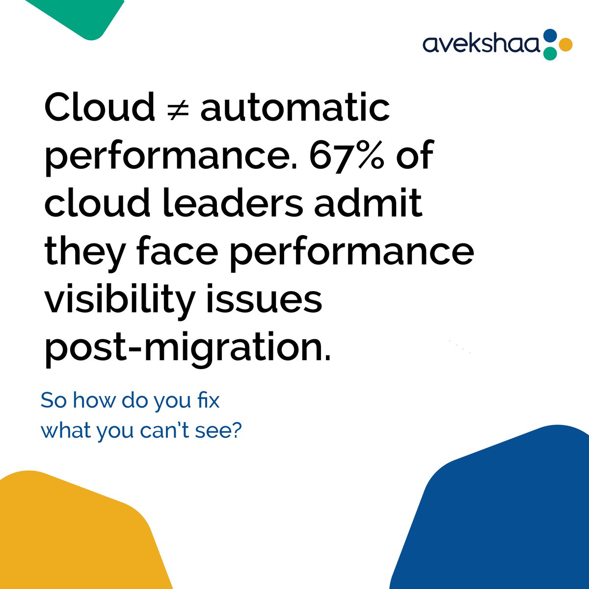 avekshaa's tweet image. Moving to cloud ≠ instant speed. 67% of CIOs lack visibility in cloud-native apps.

Datamatics saw 67% faster recovery with full-stack assurance.

Ditch guesswork. Ask us how. 💡

#CloudPerformance #FullStackObservability #Avekshaa
