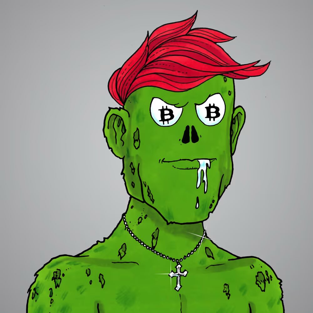 JungleFreaksNFT's tweet image. There are 30 different skin/fur combos in the Jungle Freaks collection. Each colored and detailed by hand on paper before being scanned in. Green zombies 🧟‍♂️ represent the 6th most common skin in the collection, but still bring the heat and give off that instant zombie vibe. There…