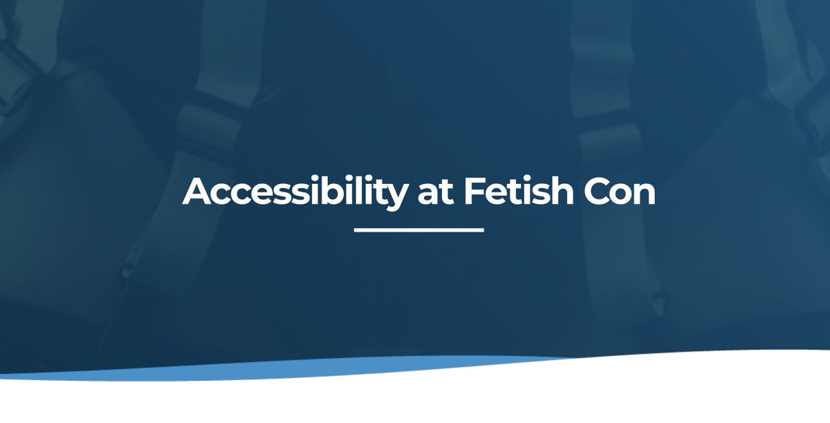 Fetish Con is committed to providing an inclusive and accessible experience for all attendees. We've added a list of accessibility features at the Hilton St. Petersburg Bayfront Hotel, along with answers to frequently asked questions: fetishcon.com/accessibility-… 💙