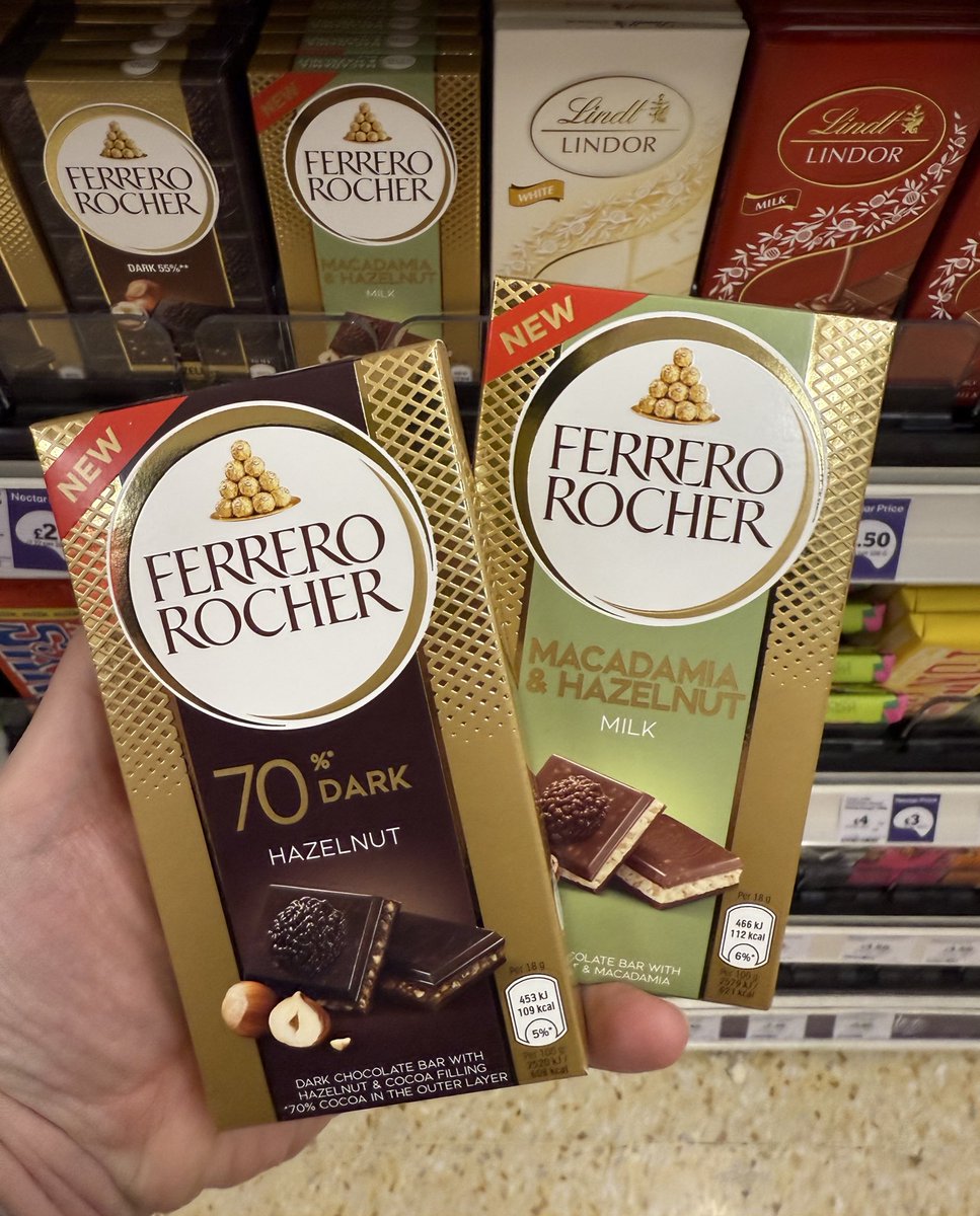 Well This Is New (@all_things_new_) on Twitter photo 70% Dark and Macadamia & Hazelnut Ferrero Rocher Bars! 🤤 At Sainsbury’s <a href="/FerreroUK/">Ferrero UK & Ireland</a> #ferrerorocher #darkchocolate #macadamia #hazelnut #chocolate #wellthisisnew 70% Dark and Macadamia & Hazelnut Ferrero Rocher Bars! 🤤 At Sainsbury’s <a href="/FerreroUK/">Ferrero UK & Ireland</a> #ferrerorocher #darkchocolate #macadamia #hazelnut #chocolate #wellthisisnew