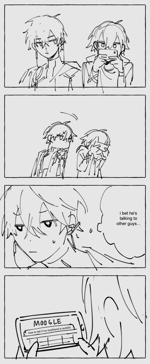 i rediscovered this 4koma i made a whole ass year ago buried deep in my files taht i will never finish #dancae 