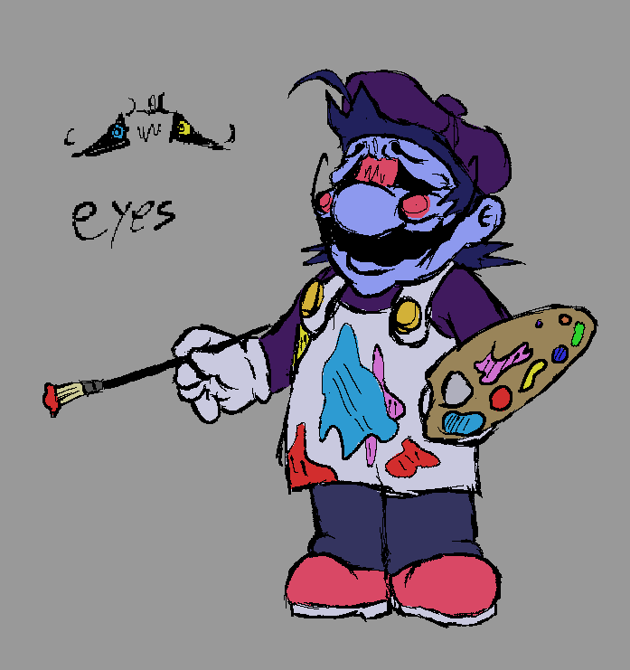 moxx2190's tweet image. painter guy
essentially hb bob ross and just goes around to different horrorbrews worlds and paints landscapes
paintings would probably act like the sm64 ones
#horrorbrew