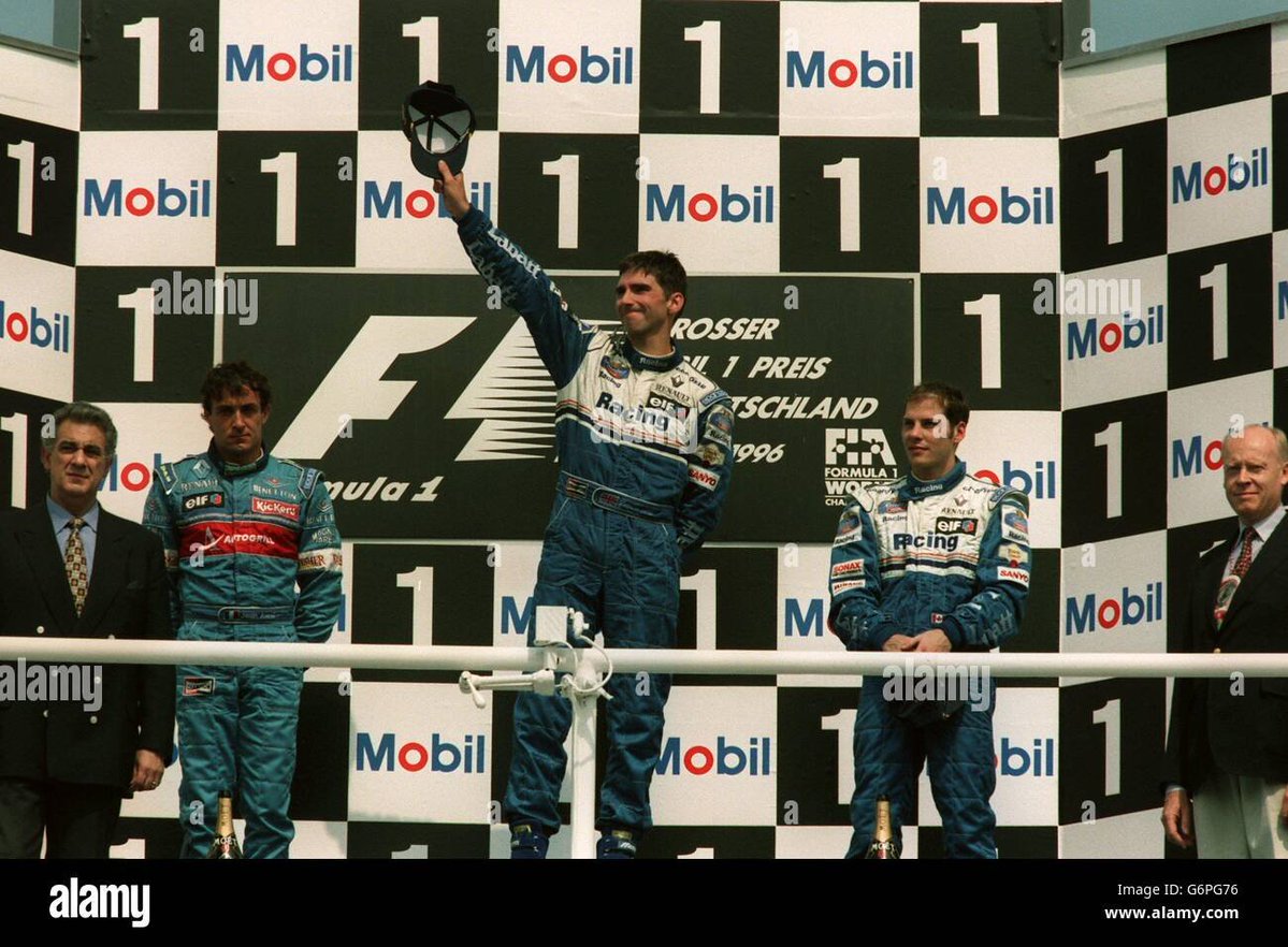 MsportXtra's tweet image. #F1 #OnThisDay, July 28th 1996, polesitter @HillF1 took his @WilliamsRacing to win the #GermanGP at Hockenheim. Jean Alesi in the Benetton took 2nd while @27villeneuve finished 3rd in the other Williams. youtube.com/watch?v=GYJipR… #MsportXtra @UnracedF1 @frentzen_hh