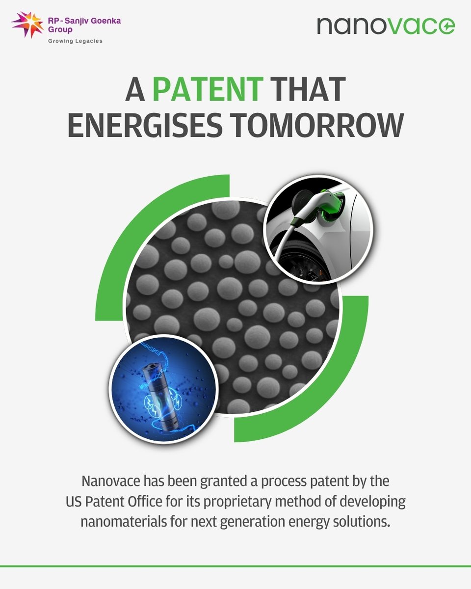 Nanovace Technologies has been granted a process patent by the United States Patent Office for its proprietary method of developing nanomaterials for next-generation energy storage technologies.

This achievement marks a major milestone in our innovation journey in advanced