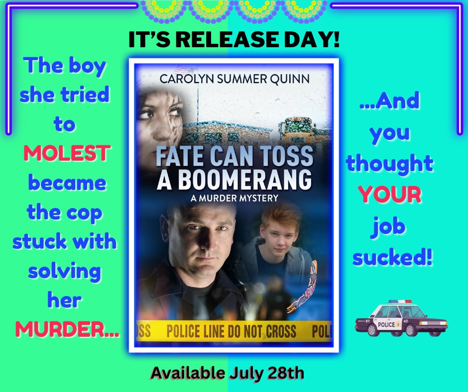 carolynsummerq1's tweet image. It's Release Day for FATE CAN TOSS A BOOMERANG!
Link: tinyurl.com/fate-boomerang