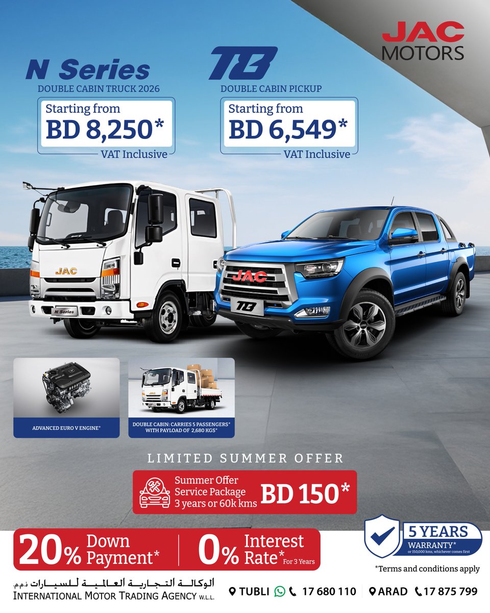 GDNonline's tweet image. Drive your business forward with powerful and practical commercial vehicles designed to handle every
challenge.
Now’s the perfect time to upgrade — enjoy 0% interest for 3 years, only 20% down payment, and a BD
150 service package valid for 3 years or 60,000 kms.
Whether you need…